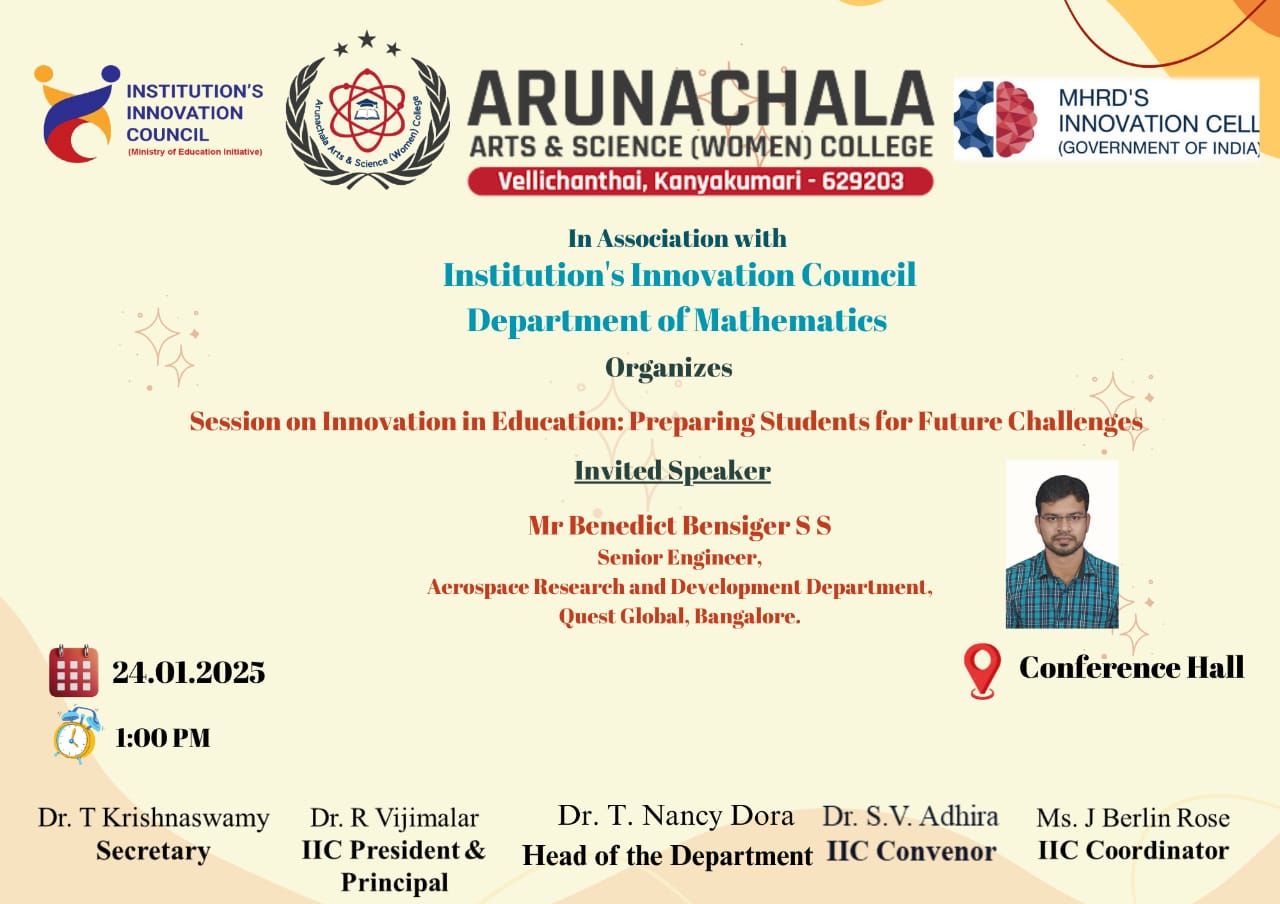 Session on Innovation in Education: Preparation Students for Future Challenges 