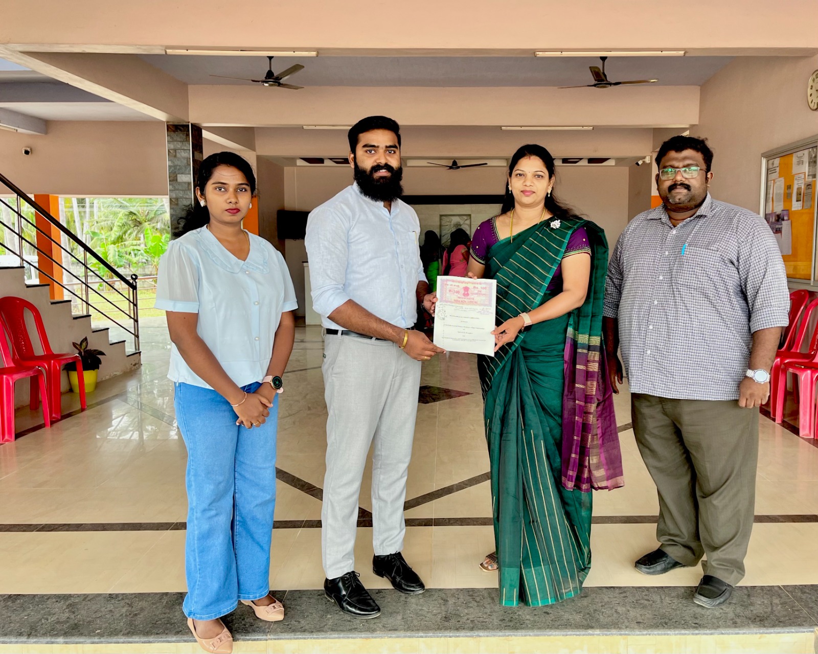 Mou Signed between our college and GenlabIB, Bengaluru.