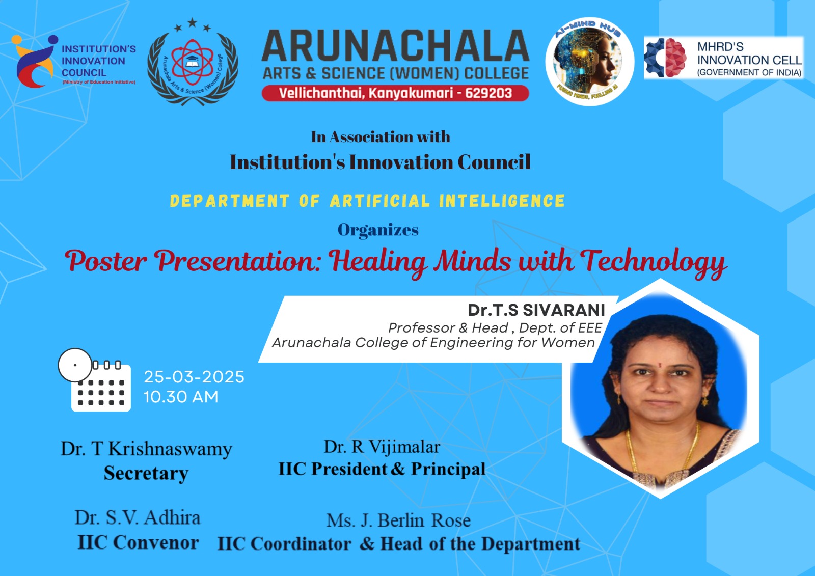 🧠 Healing Minds with Technology: A Poster Presentation Event 🖼️🤖 